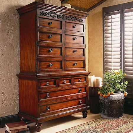 Armoire Chest with Wraparound Doors